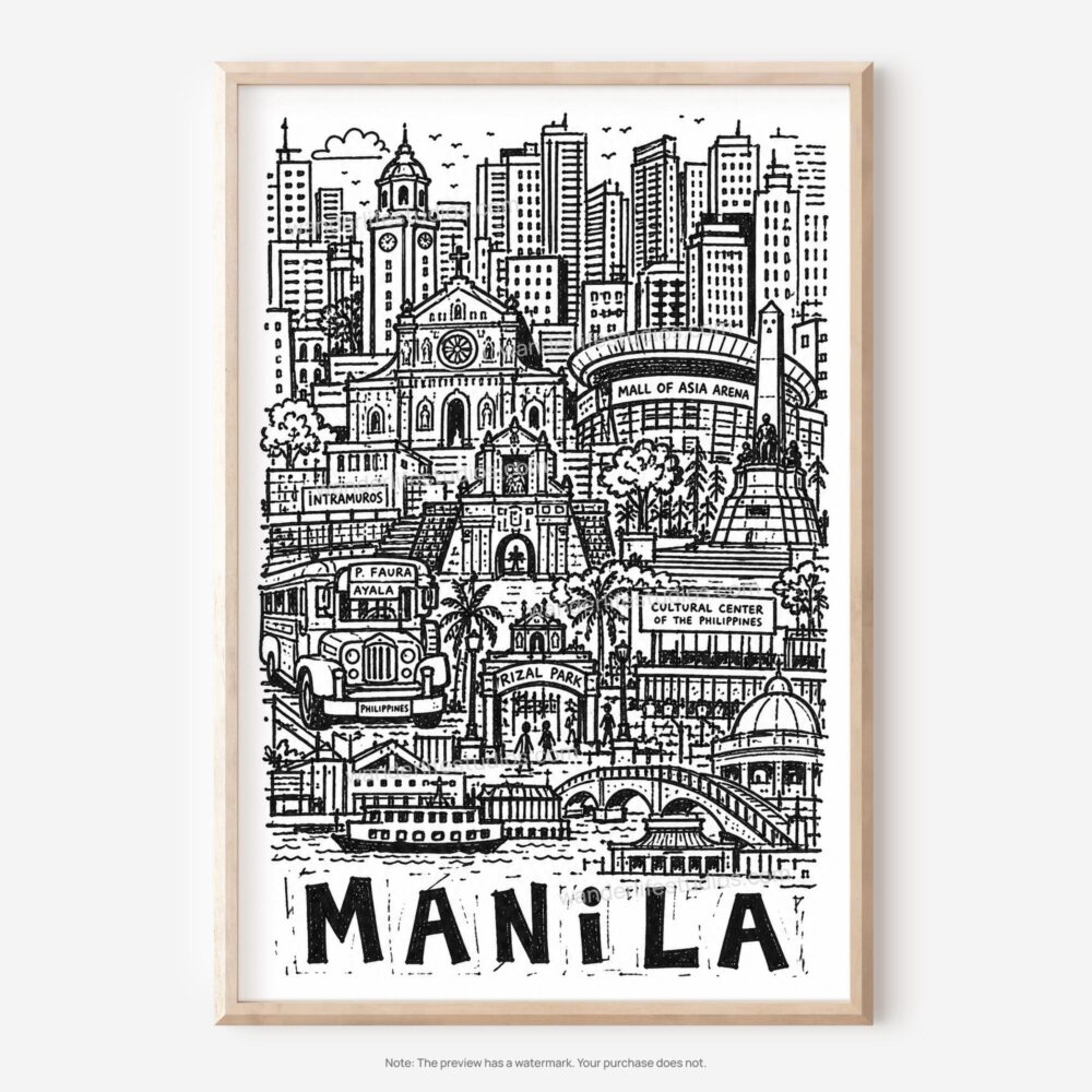 01 - Manila City Art - Pencil Style Art - Digital Download - Main.jpg 01 - Manila City Art - Pencil Style Art - Digital Download - Main.jpg