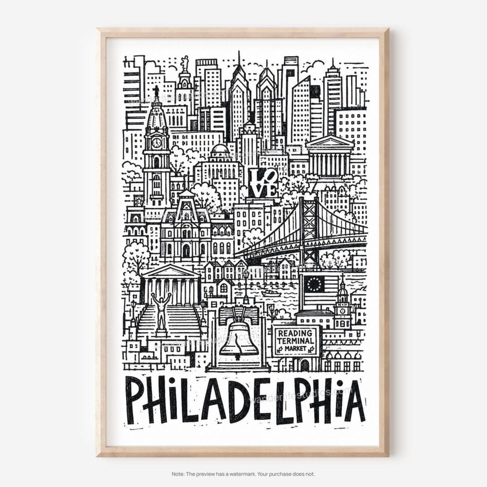 01 - Philadelphia City Art - Pencil Style Art - Digital Download - Main.jpg 01 - Philadelphia City Art - Pencil Style Art - Digital Download - Main.jpg