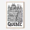 01 - Quebec City Art - Pencil Style Art - Digital Download - Main.jpg