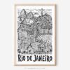 01 - Rio de Janeiro City Art - Pencil Style Art - Digital Download - Main.jpg