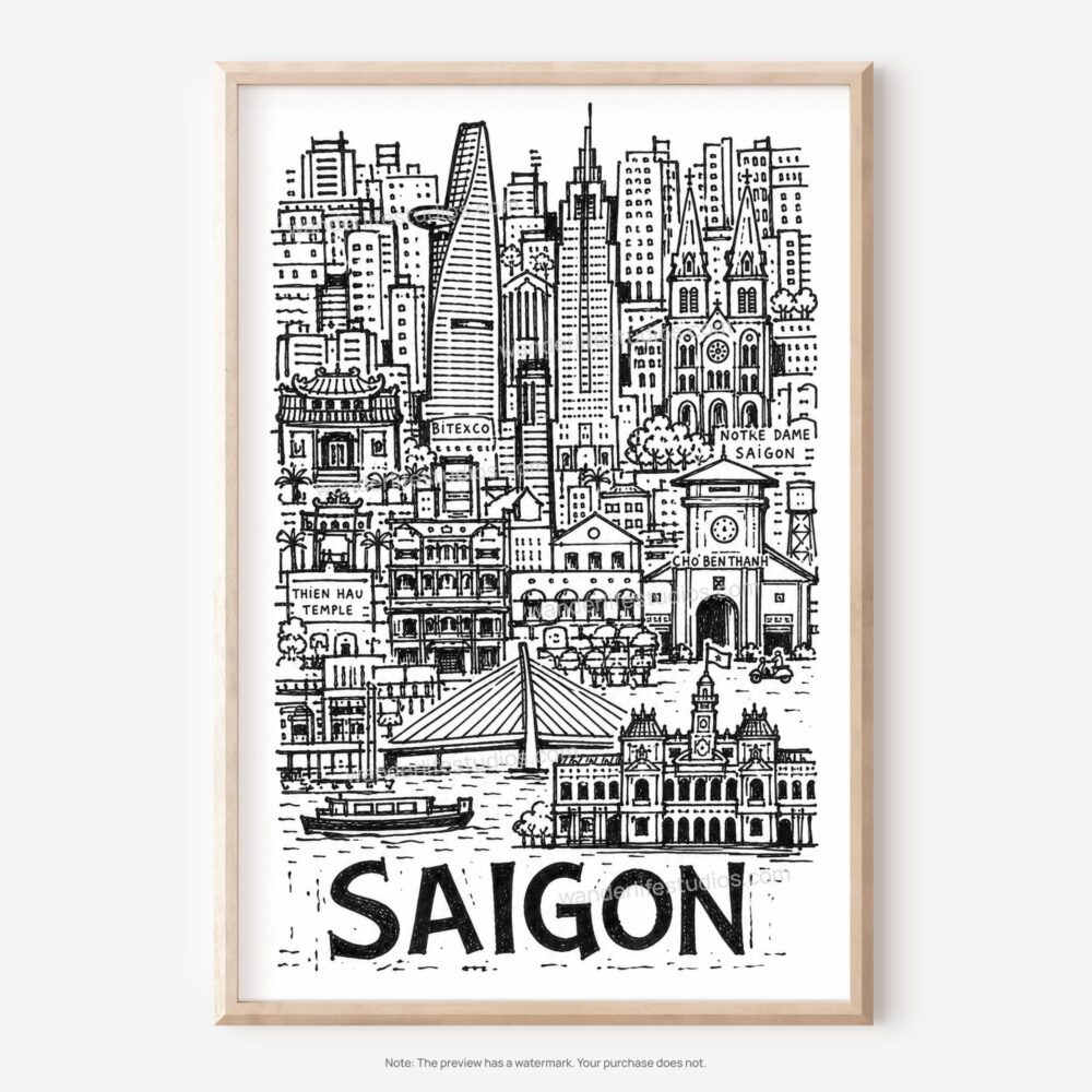01 - Saigon City Art - Pencil Style Art - Digital Download - Main.jpg 01 - Saigon City Art - Pencil Style Art - Digital Download - Main.jpg