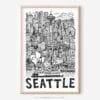 01 - Seattle City Art - Pencil Style Art - Digital Download - Main.jpg