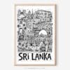 01 - Sri Lanka Travel Art - Pencil Style Art - Digital Download - Main.jpg