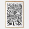 01 - Sri Lanka Travel Art - Pencil Style Art Print - Main - Vertical.jpg