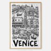 01 - Venice City Art - Pencil Style Art Print - Main - Vertical.jpg
