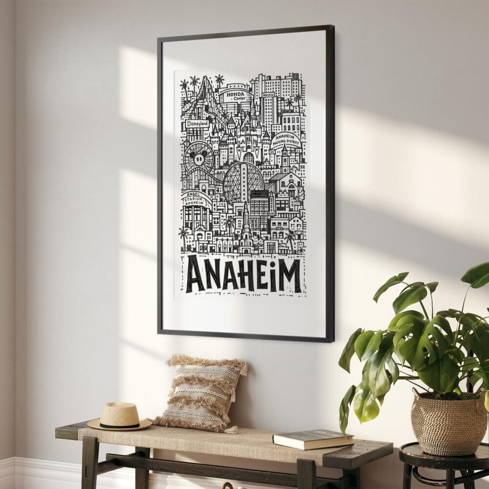 02 - Anaheim City Art - Pencil Style Art - Digital Download - Hallway.jpg 02 - Anaheim City Art - Pencil Style Art - Digital Download - Hallway.jpg