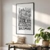 02 - Baltimore City Art - Pencil Style Art - Digital Download - Hallway.jpg