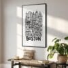 02 - Boston City Art - Pencil Style Art - Digital Download - Hallway.jpg