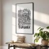 02 - Fukuoka City Art - Pencil Style Art - Digital Download - Hallway.jpg