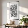02 - Saigon City Art - Pencil Style Art - Digital Download - Hallway.jpg