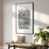 02 - Seoul City Art - Pencil Style Art - Digital Download - Hallway.jpg