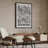 04 - Albuquerque City Art - Pencil Style Art - Digital Download - Japandi.jpg