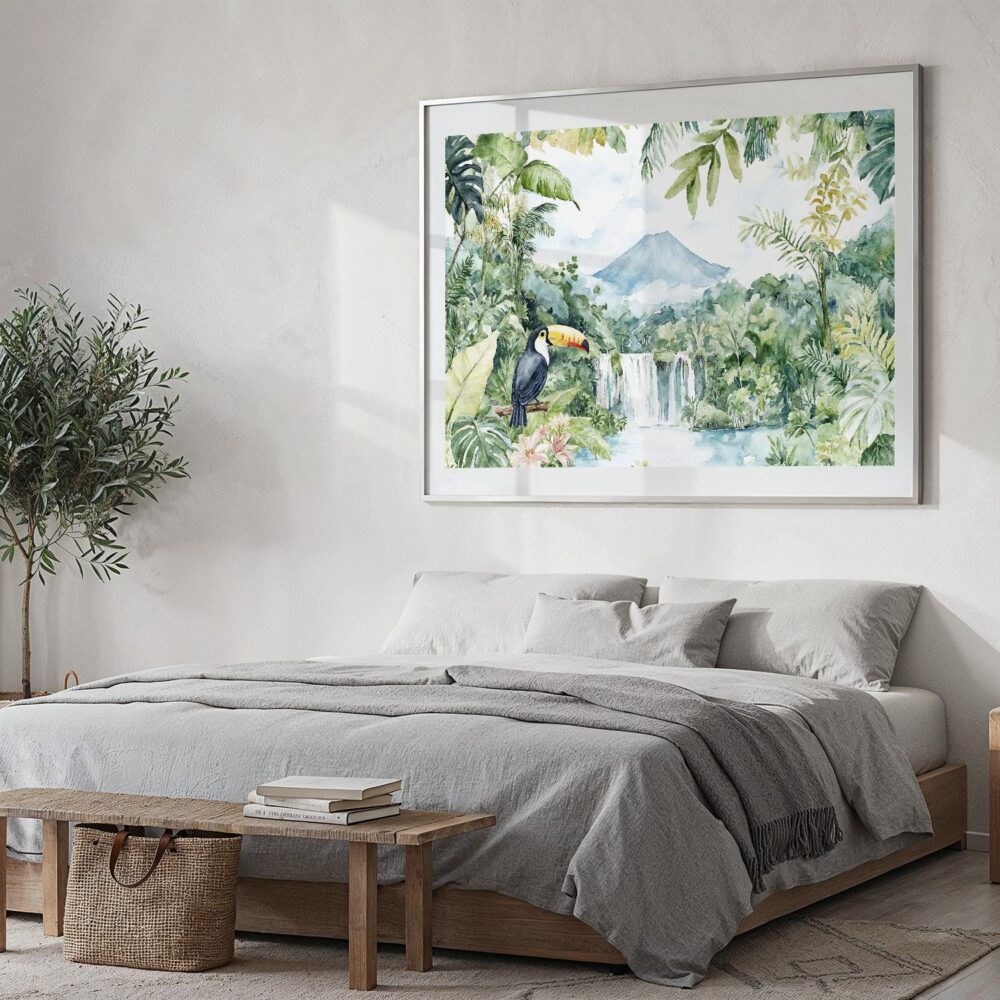 04 - Costa Rica Arenal Volcano Watercolor - Horizontal Art - Digital Download - Bedroom.jpg 04 - Costa Rica Arenal Volcano Watercolor - Horizontal Art - Digital Download - Bedroom.jpg