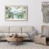 04 - Framed Costa Rica Arenal Volcano Watercolor - Horizontal-36x24 Art Print - Boho Living Room.jpg