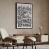 04 - Istanbul City Art - Pencil Style Art - Digital Download - Japandi.jpg