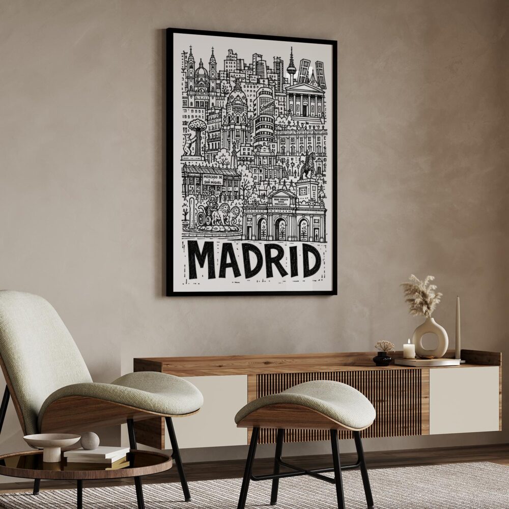 04 - Madrid City Art - Pencil Style Art - Digital Download - Japandi.jpg 04 - Madrid City Art - Pencil Style Art - Digital Download - Japandi.jpg