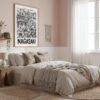 04 - Nagasaki City Art - Pencil Style Art Print in Boho Living Room - Vertical.jpg