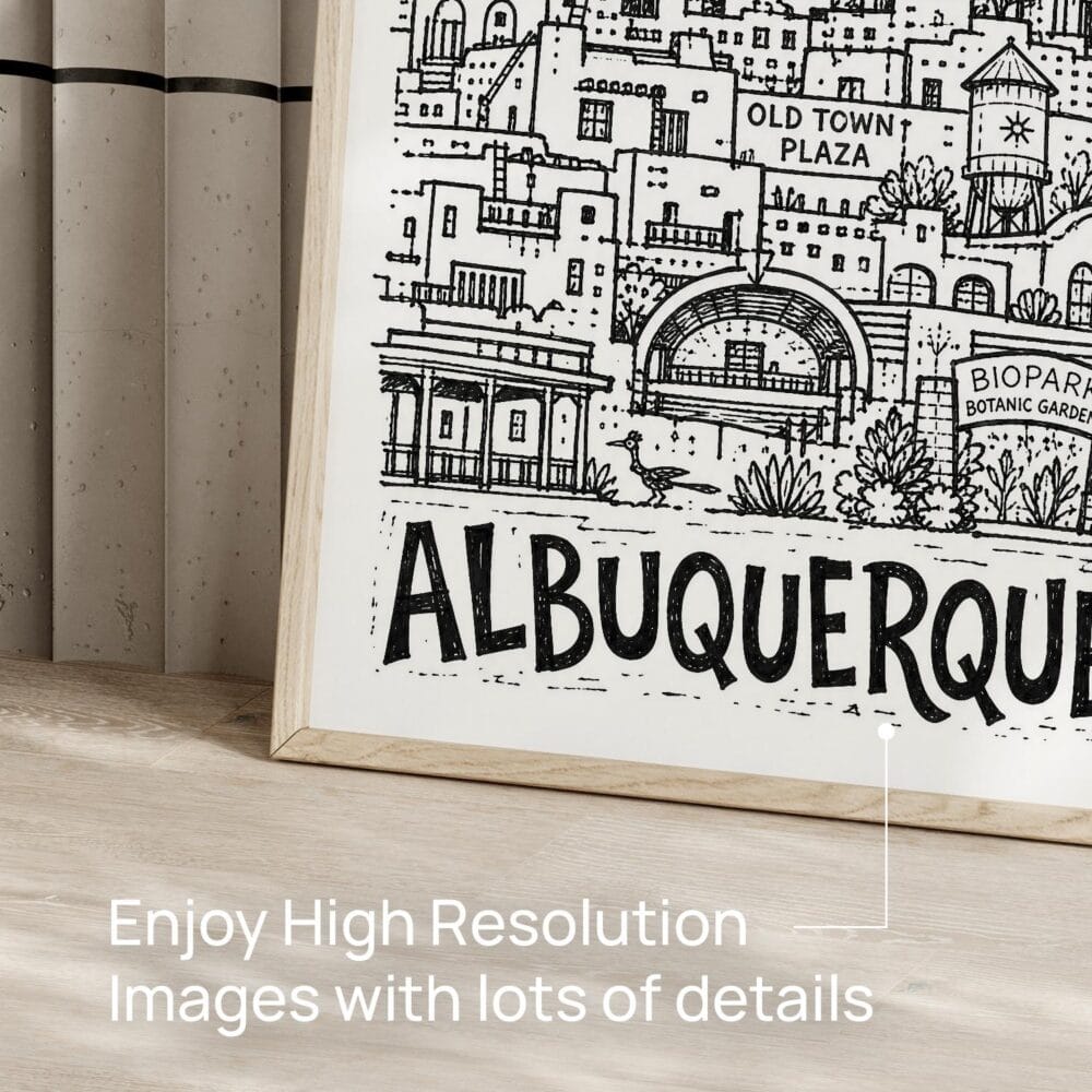 05 - Albuquerque City Art - Pencil Style Art - Digital Download - Detail Zoom.jpg 05 - Albuquerque City Art - Pencil Style Art - Digital Download - Detail Zoom.jpg