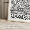 05 - Albuquerque City Art - Pencil Style Art - Digital Download - Detail Zoom.jpg