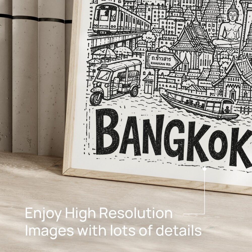 05 - Bangkok City Art - Pencil Style Art - Digital Download - Detail Zoom.jpg 05 - Bangkok City Art - Pencil Style Art - Digital Download - Detail Zoom.jpg