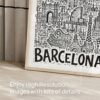 05 - Barcelona City Art - Pencil Style Art - Digital Download - Detail Zoom.jpg