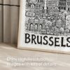 05 - Brussels City Art - Pencil Style Art - Digital Download - Detail Zoom.jpg