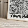 05 - Chiang Mai City Art - Pencil Style Art - Digital Download - Detail Zoom.jpg