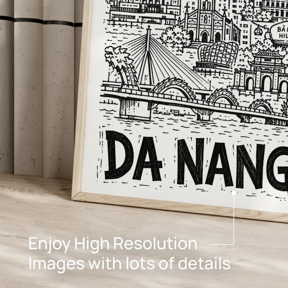 05 - Da Nang City Art - Pencil Style Art - Digital Download - Detail Zoom.jpg 05 - Da Nang City Art - Pencil Style Art - Digital Download - Detail Zoom.jpg