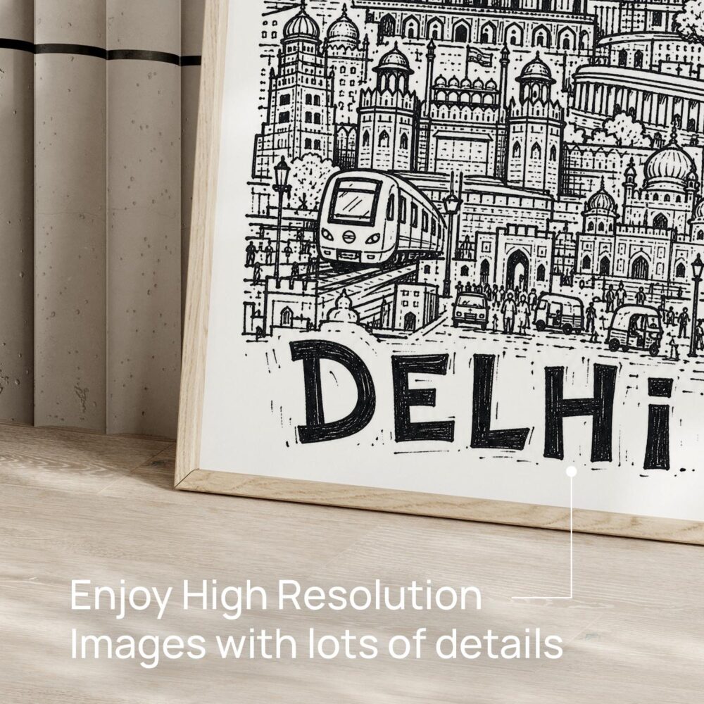 05 - Delhi City Art - Pencil Style Art - Digital Download - Detail Zoom.jpg 05 - Delhi City Art - Pencil Style Art - Digital Download - Detail Zoom.jpg