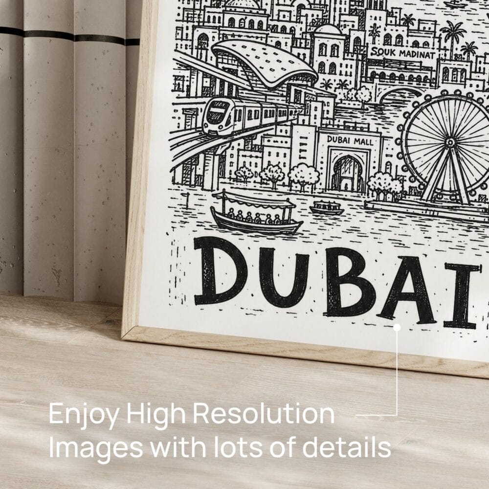 05 - Dubai City Art - Pencil Style Art - Digital Download - Detail Zoom.jpg 05 - Dubai City Art - Pencil Style Art - Digital Download - Detail Zoom.jpg