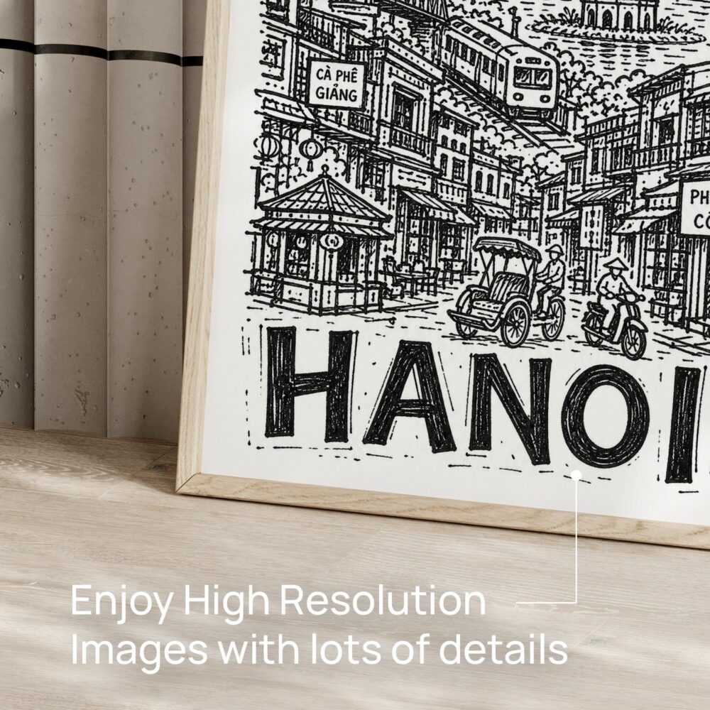 05 - Hanoi City Art - Pencil Style Art - Digital Download - Detail Zoom.jpg 05 - Hanoi City Art - Pencil Style Art - Digital Download - Detail Zoom.jpg