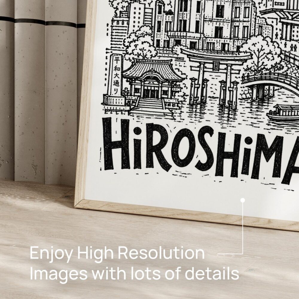 05 - Hiroshima City Art - Pencil Style Art - Digital Download - Detail Zoom.jpg 05 - Hiroshima City Art - Pencil Style Art - Digital Download - Detail Zoom.jpg