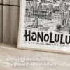 05 - Honolulu City Art - Pencil Style Art - Digital Download - Detail Zoom.jpg
