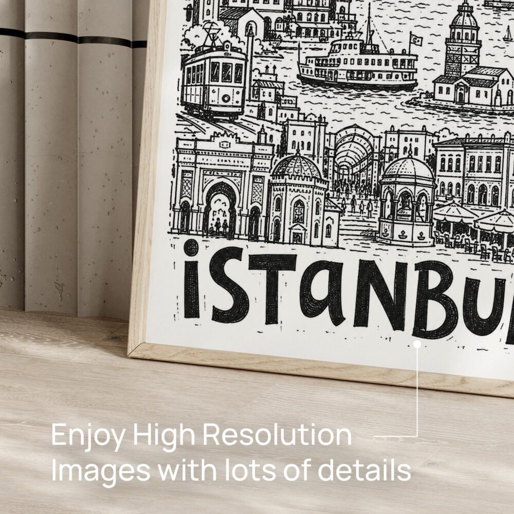 05 - Istanbul City Art - Pencil Style Art - Digital Download - Detail Zoom.jpg 05 - Istanbul City Art - Pencil Style Art - Digital Download - Detail Zoom.jpg