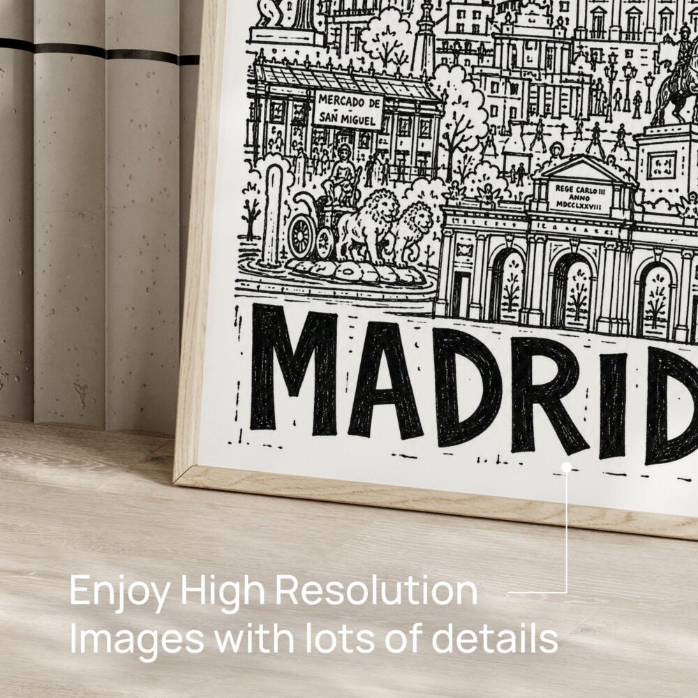 05 - Madrid City Art - Pencil Style Art - Digital Download - Detail Zoom.jpg 05 - Madrid City Art - Pencil Style Art - Digital Download - Detail Zoom.jpg