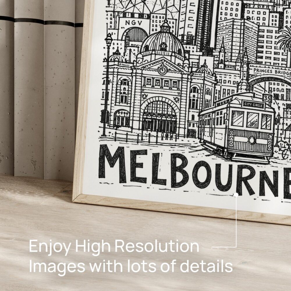 05 - Melbourne City Art - Pencil Style Art - Digital Download - Detail Zoom.jpg 05 - Melbourne City Art - Pencil Style Art - Digital Download - Detail Zoom.jpg