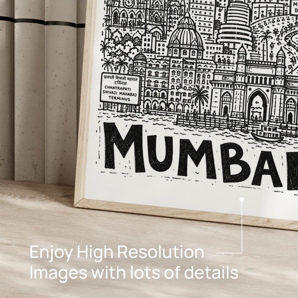 05 - Mumbai City Art - Pencil Style Art - Digital Download - Detail Zoom.jpg 05 - Mumbai City Art - Pencil Style Art - Digital Download - Detail Zoom.jpg