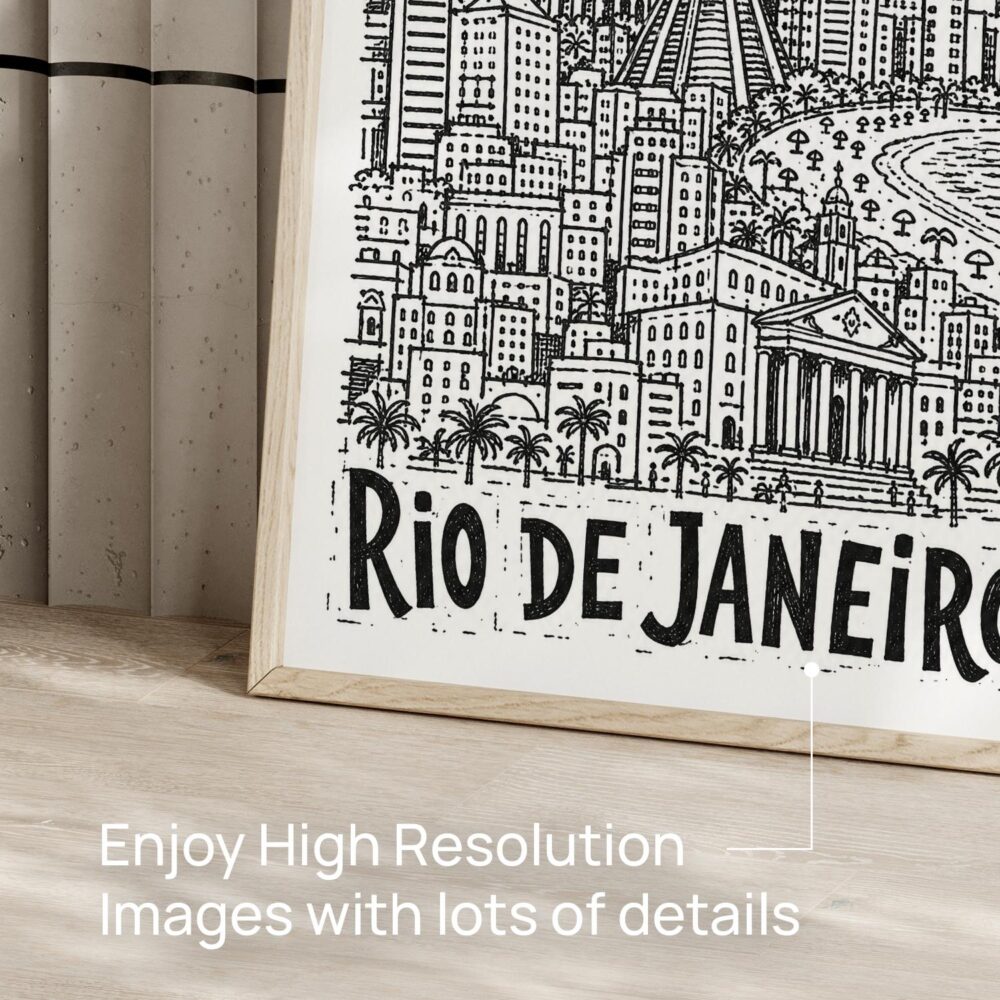 05 - Rio de Janeiro City Art - Pencil Style Art - Digital Download - Detail Zoom.jpg 05 - Rio de Janeiro City Art - Pencil Style Art - Digital Download - Detail Zoom.jpg