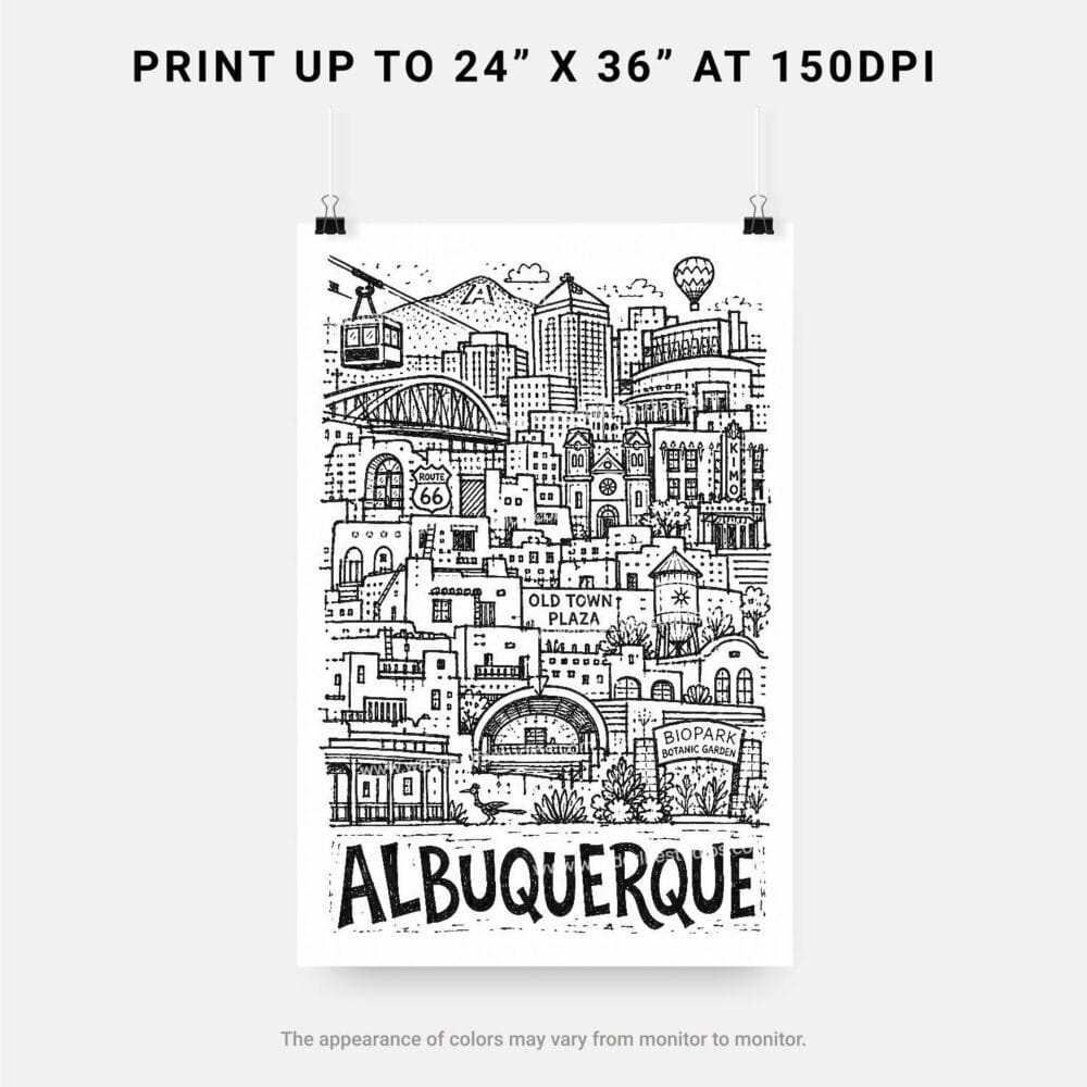 06 - Albuquerque City Art - Pencil Style Art - Digital Download - Print Size.jpg 06 - Albuquerque City Art - Pencil Style Art - Digital Download - Print Size.jpg