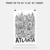 06 - Atlanta City Art - Pencil Style Art - Digital Download - Print Size.jpg