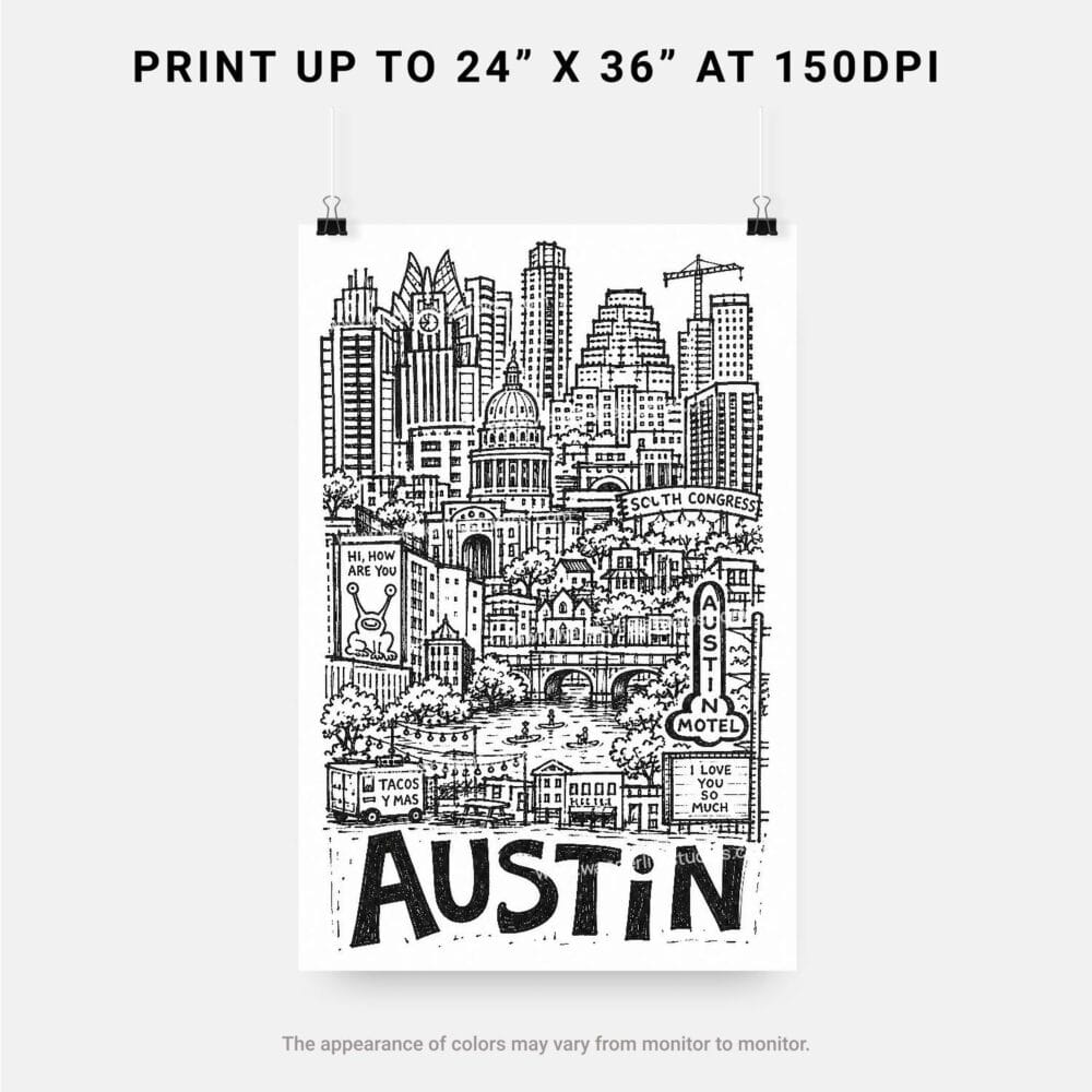 06 - Austin City Art - Pencil Style Art - Digital Download - Print Size.jpg 06 - Austin City Art - Pencil Style Art - Digital Download - Print Size.jpg