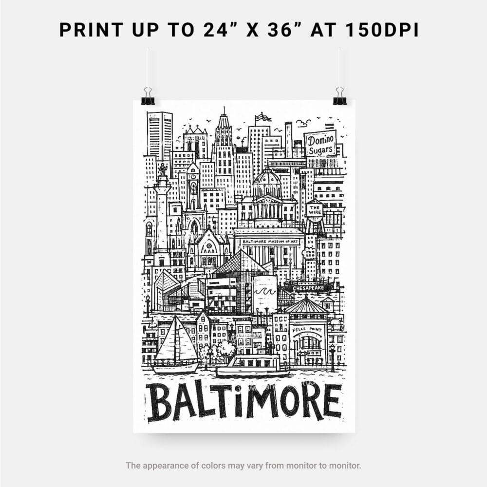 06 - Baltimore City Art - Pencil Style Art - Digital Download - Print Size.jpg 06 - Baltimore City Art - Pencil Style Art - Digital Download - Print Size.jpg