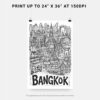 06 - Bangkok City Art - Pencil Style Art - Digital Download - Print Size.jpg