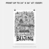 06 - Beijing City Art - Pencil Style Art - Digital Download - Print Size.jpg