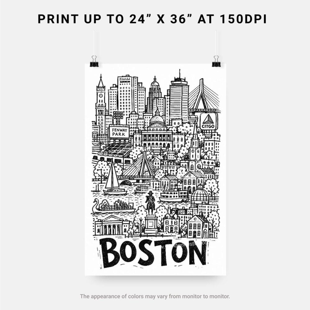 06 - Boston City Art - Pencil Style Art - Digital Download - Print Size.jpg 06 - Boston City Art - Pencil Style Art - Digital Download - Print Size.jpg