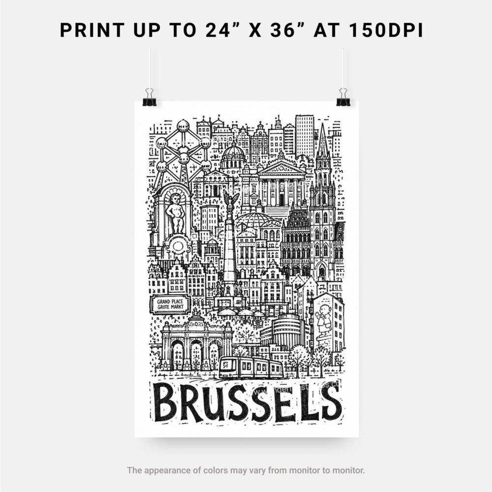 06 - Brussels City Art - Pencil Style Art - Digital Download - Print Size.jpg 06 - Brussels City Art - Pencil Style Art - Digital Download - Print Size.jpg