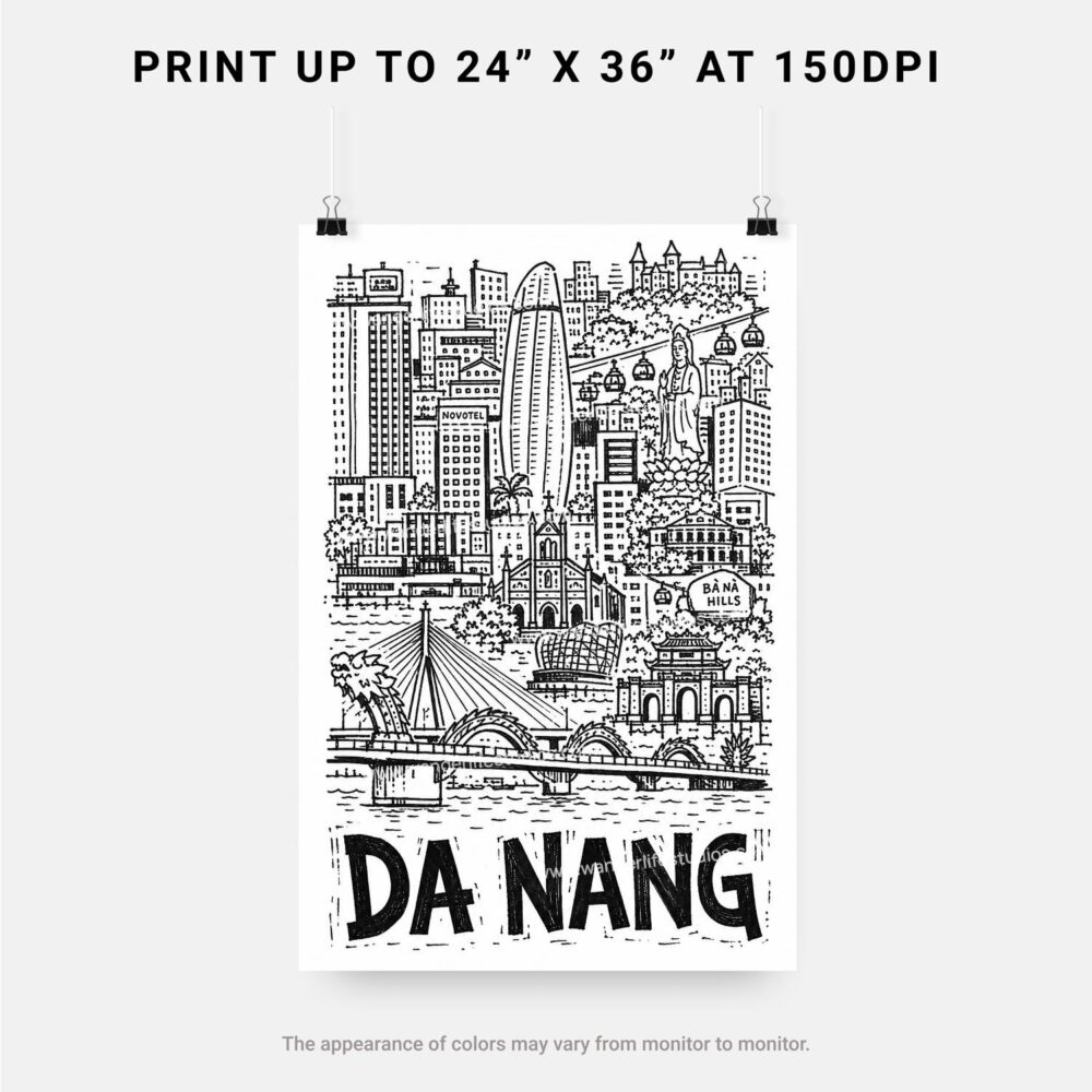 06 - Da Nang City Art - Pencil Style Art - Digital Download - Print Size.jpg 06 - Da Nang City Art - Pencil Style Art - Digital Download - Print Size.jpg