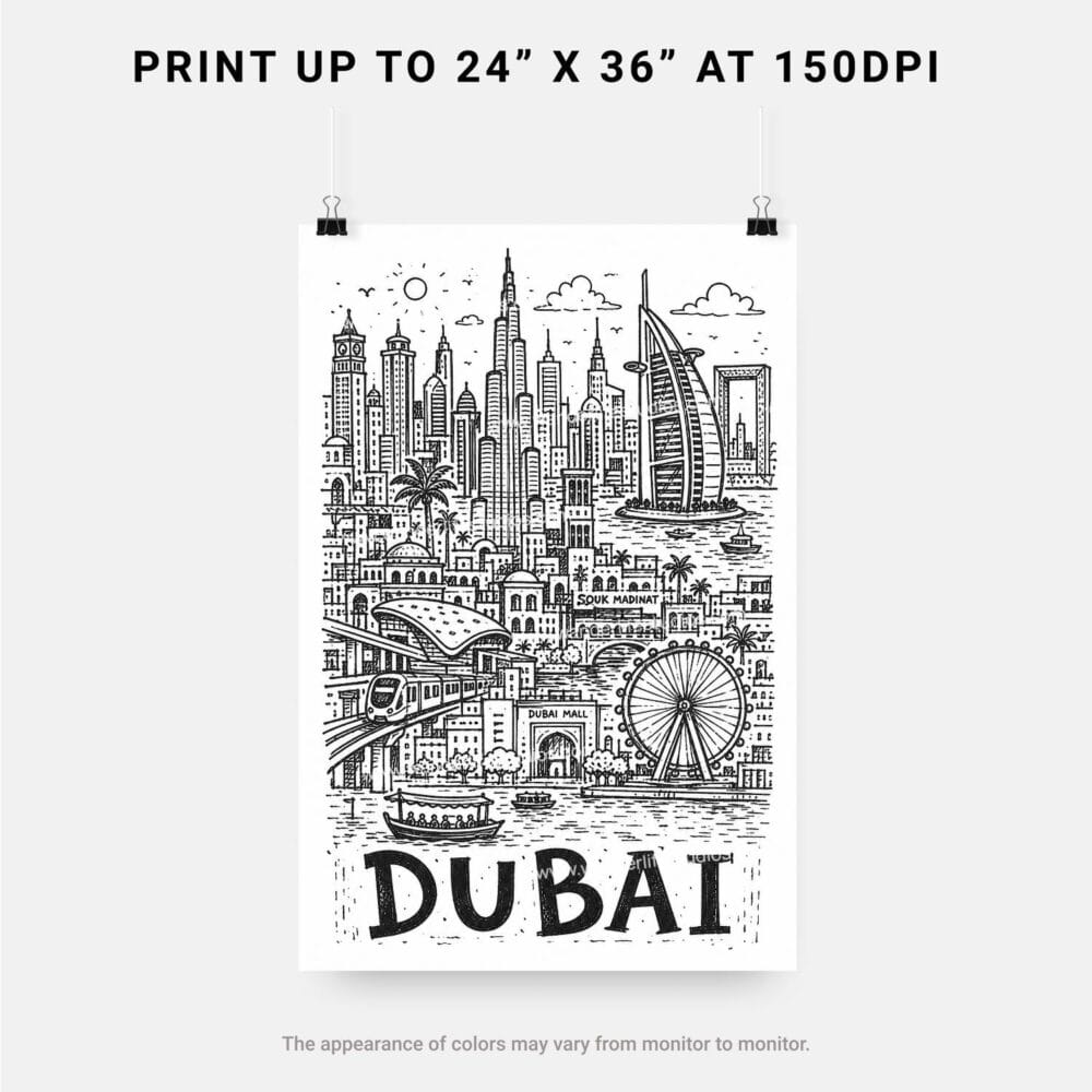 06 - Dubai City Art - Pencil Style Art - Digital Download - Print Size.jpg 06 - Dubai City Art - Pencil Style Art - Digital Download - Print Size.jpg