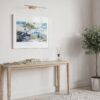 06 - Hawaii Volcanoes National Park Watercolor - Horizontal-36x24 Art Print in Hallway with White Frame.jpg