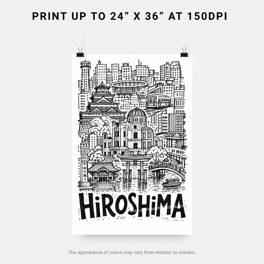06 - Hiroshima City Art - Pencil Style Art - Digital Download - Print Size.jpg 06 - Hiroshima City Art - Pencil Style Art - Digital Download - Print Size.jpg